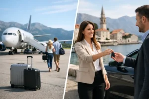 Aerodrom ili gradsko preuzimanje auta u Crnoj Gori